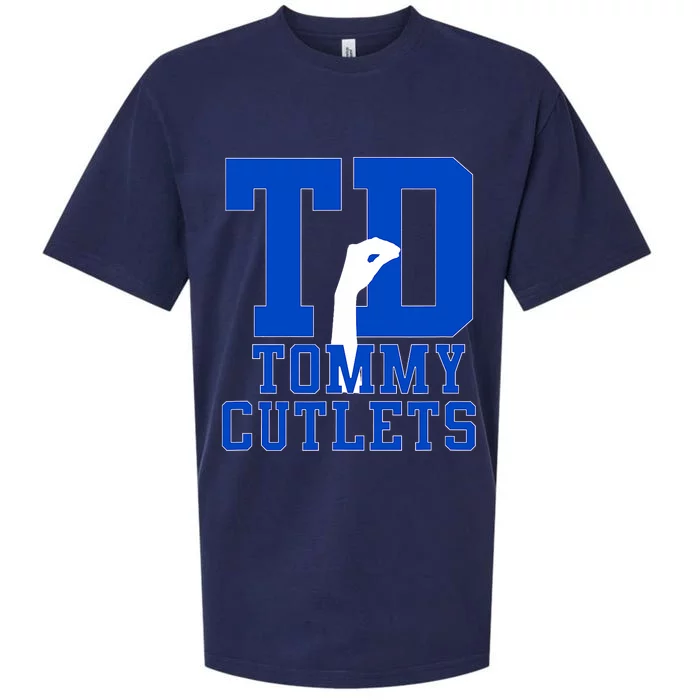 Ny Italian Hand Gesture Tommy Cutlets Football Sueded Cloud Jersey T-Shirt