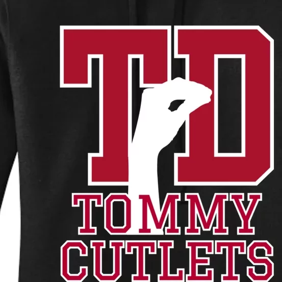 Ny Italian Hand Gesture Tommy Cutlets Football Quarterback Women's Pullover Hoodie