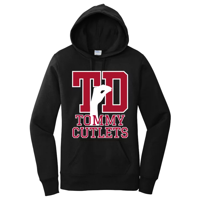 Ny Italian Hand Gesture Tommy Cutlets Football Quarterback Women's Pullover Hoodie