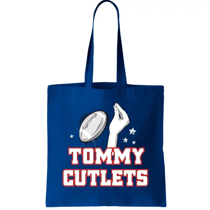 Ny Italian Hand Gesture Tommy Cutlets Football Quarterback Tote Bag