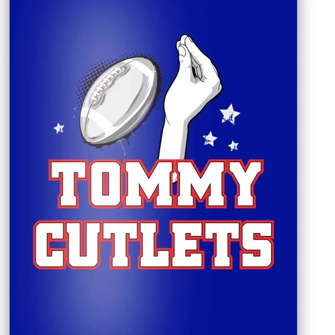 Ny Italian Hand Gesture Tommy Cutlets Football Quarterback Poster