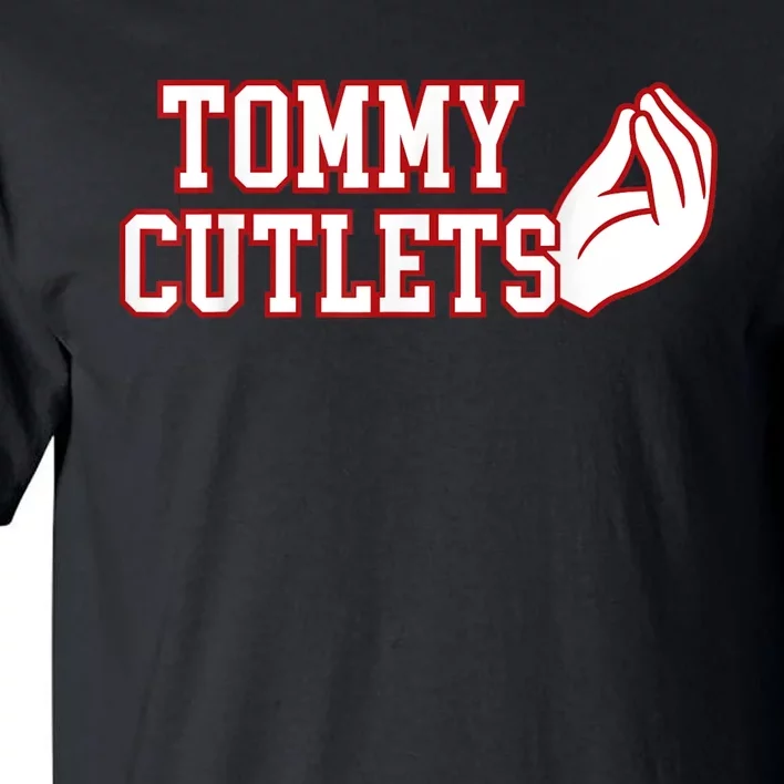 Ny Italian Hand Gesture Tommy Cutlets Football Quarterback Tall T-Shirt