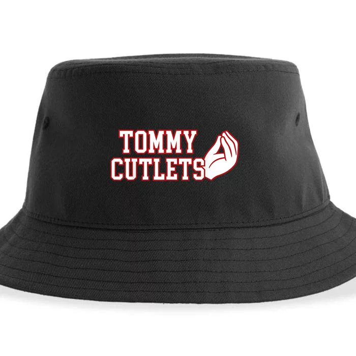 Ny Italian Hand Gesture Tommy Cutlets Football Quarterback Sustainable Bucket Hat