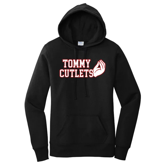 Ny Italian Hand Gesture Tommy Cutlets Football Quarterback Women's Pullover Hoodie