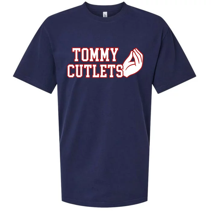 Ny Italian Hand Gesture Tommy Cutlets Football Quarterback Sueded Cloud Jersey T-Shirt