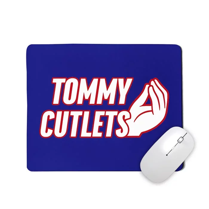 NY Italian Hand Gesture Tommy Cutlets Football Quarterback Mousepad