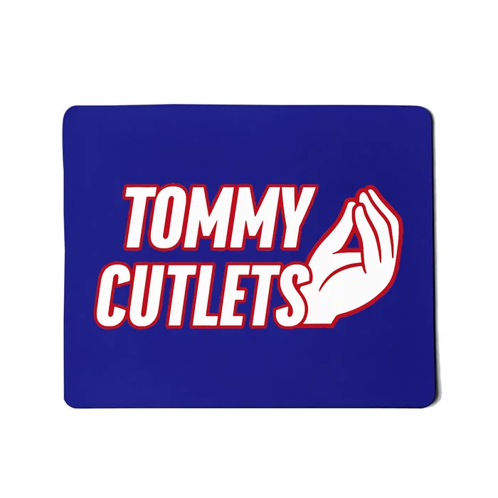 NY Italian Hand Gesture Tommy Cutlets Football Quarterback Mousepad