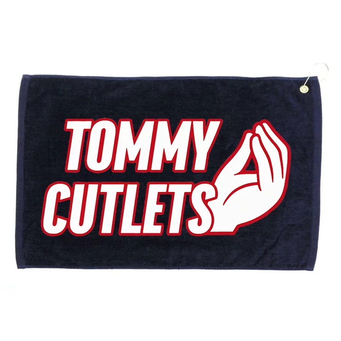 NY Italian Hand Gesture Tommy Cutlets Football Quarterback Grommeted Golf Towel