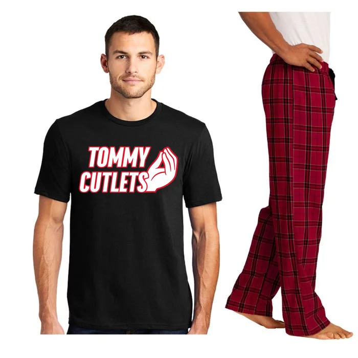 Ny Italian Hand Gesture Tommy Cutlets Football Quarterback Pajama Set