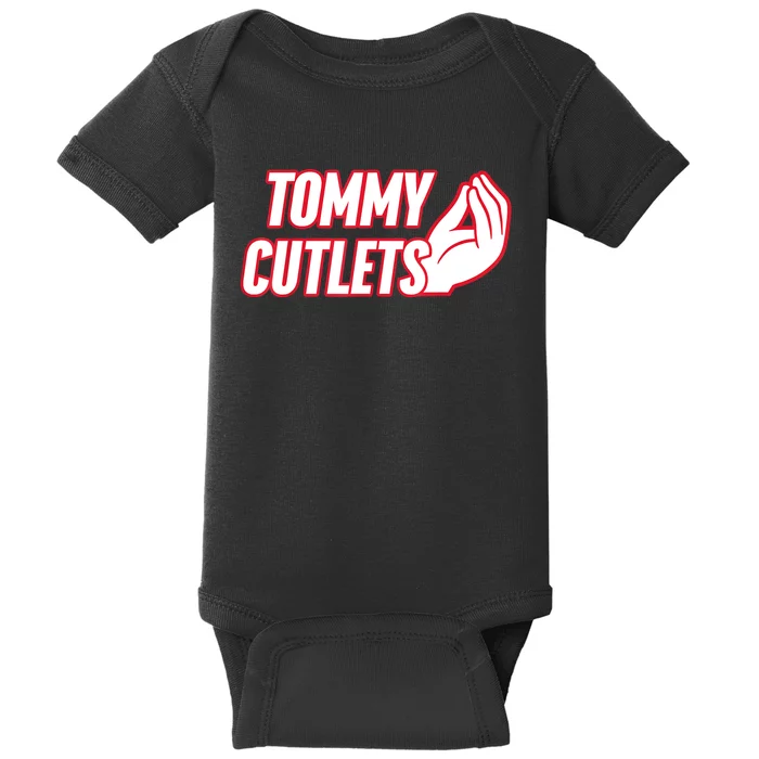 Ny Italian Hand Gesture Tommy Cutlets Football Quarterback Baby Bodysuit