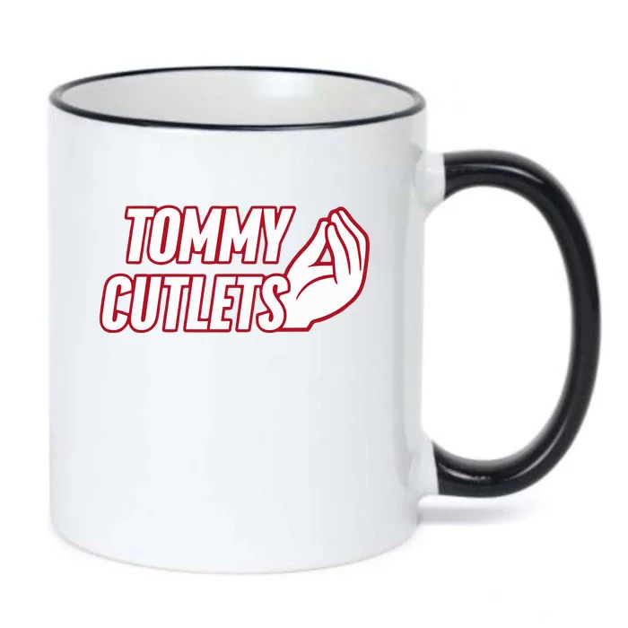 Ny Italian Hand Gesture Tommy Cutlets Football Quarterback Black Color Changing Mug