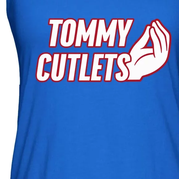 Ny Italian Hand Gesture Tommy Cutlets Football Quarterback Ladies Essential Flowy Tank