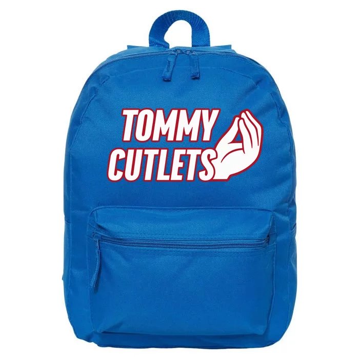 Ny Italian Hand Gesture Tommy Cutlets Football Quarterback 16 in Basic Backpack