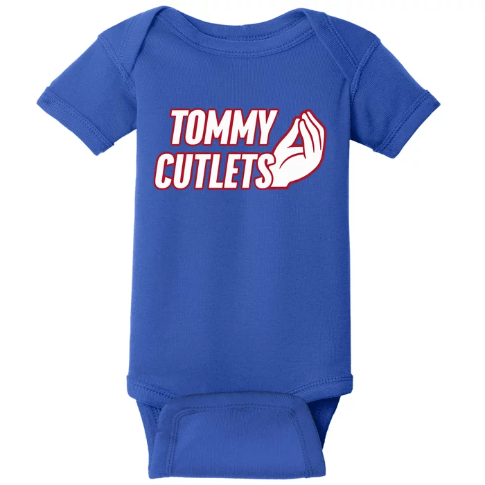 Ny Italian Hand Gesture Tommy Cutlets Football Quarterback Baby Bodysuit