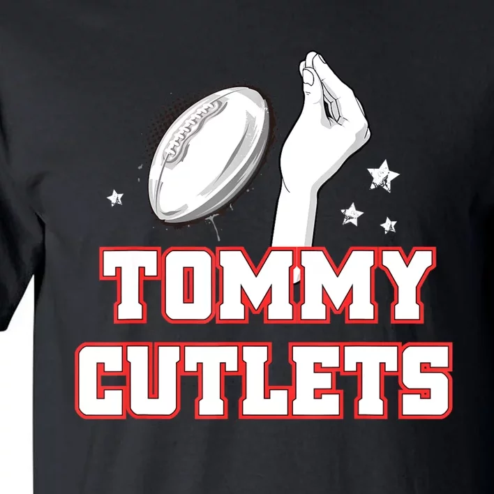 Ny Italian Hand Gesture Tommy Cutlets Football Quarterback Tall T-Shirt