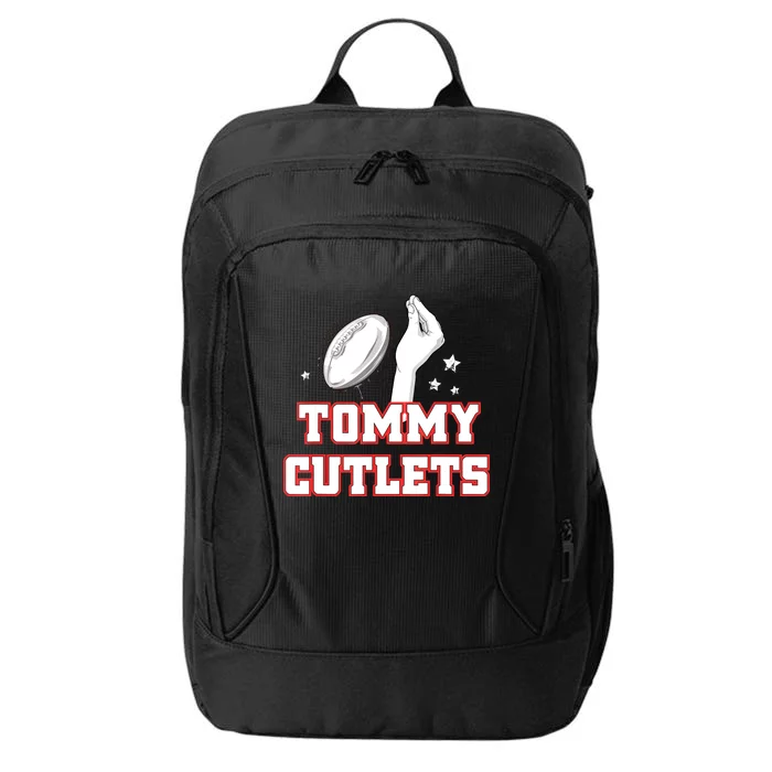 Ny Italian Hand Gesture Tommy Cutlets Football Quarterback City Backpack