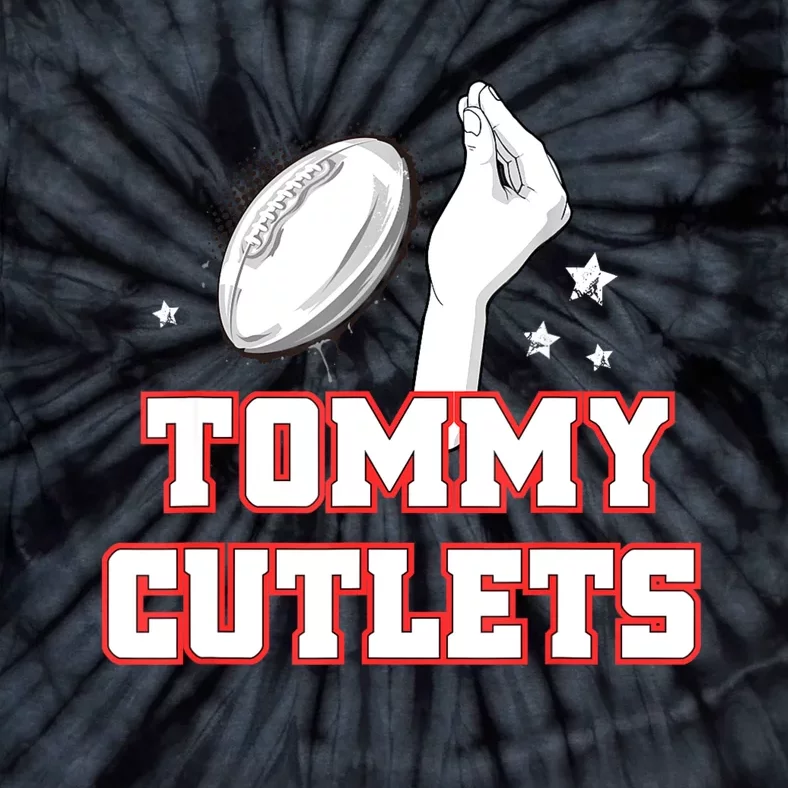 Ny Italian Hand Gesture Tommy Cutlets Football Quarterback Tie-Dye T-Shirt