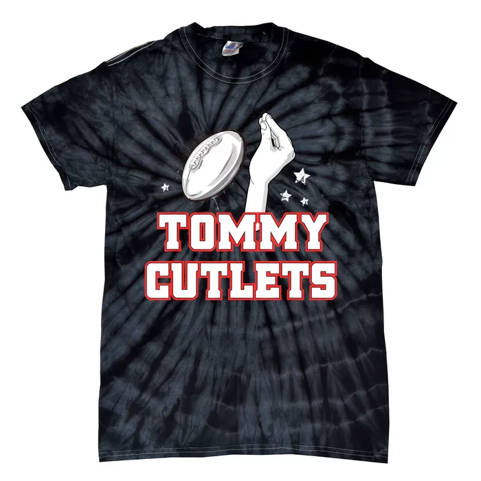 Ny Italian Hand Gesture Tommy Cutlets Football Quarterback Tie-Dye T-Shirt