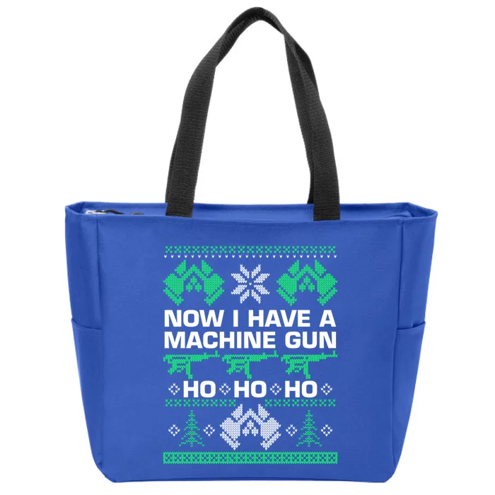 Now I Have A MachineGun Ho Ho Ho Gift Zip Tote Bag