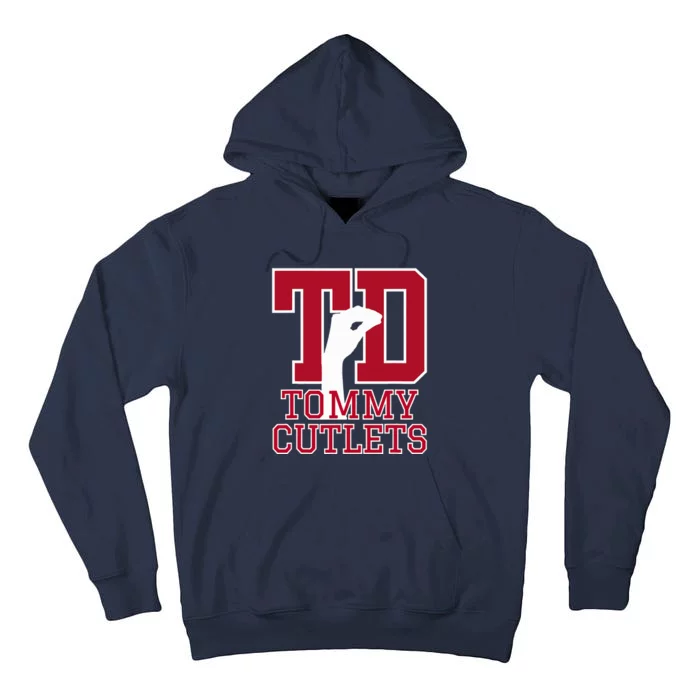 NY Italian Hand Gesture Tommy Cutlets Football Quarterback Tall Hoodie