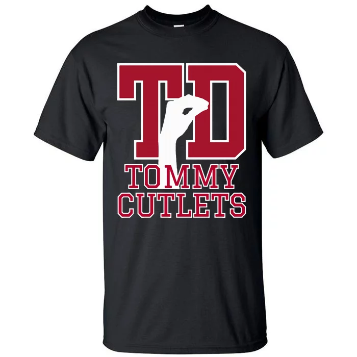 NY Italian Hand Gesture Tommy Cutlets Football Quarterback Tall T-Shirt