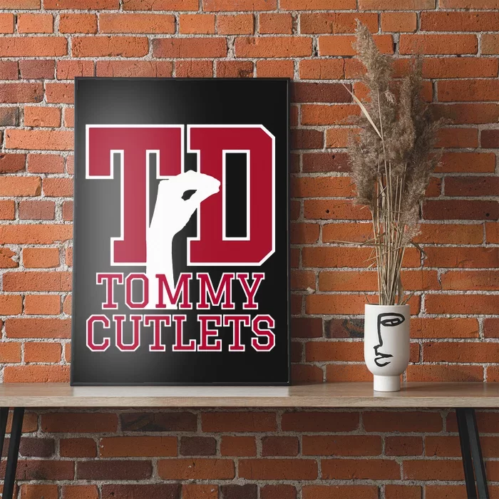 NY Italian Hand Gesture Tommy Cutlets Football Quarterback Poster