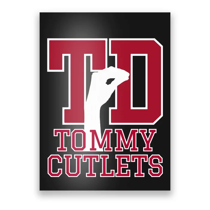 NY Italian Hand Gesture Tommy Cutlets Football Quarterback Poster