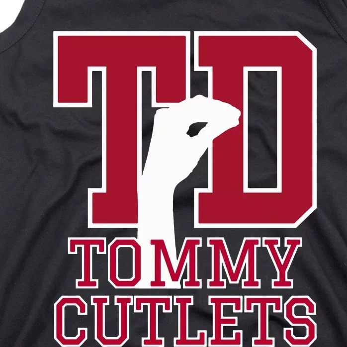 NY Italian Hand Gesture Tommy Cutlets Football Quarterback Tank Top