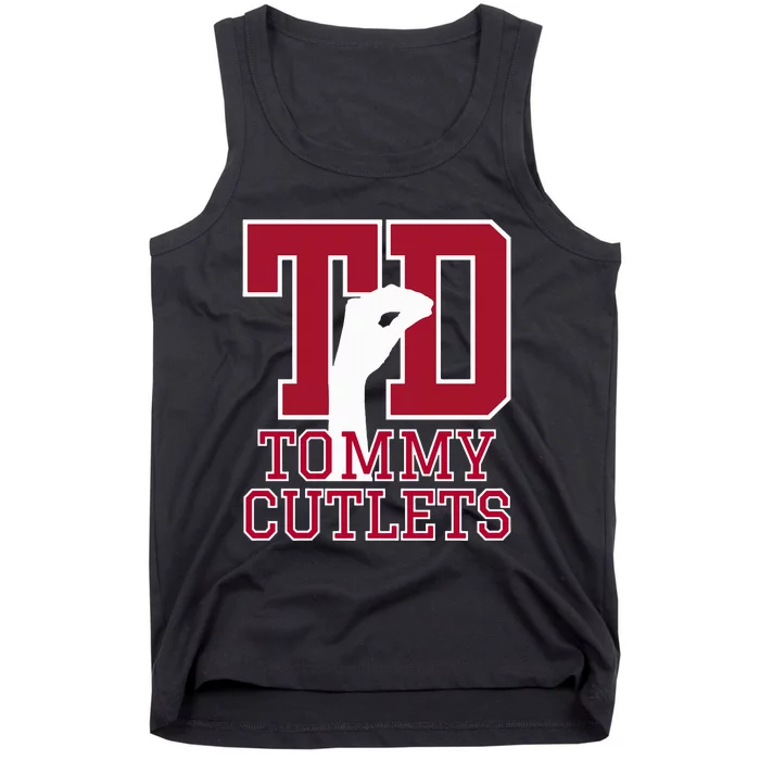 NY Italian Hand Gesture Tommy Cutlets Football Quarterback Tank Top