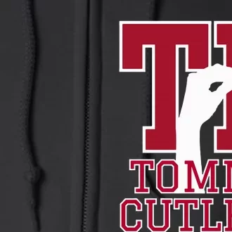 NY Italian Hand Gesture Tommy Cutlets Football Quarterback Full Zip Hoodie