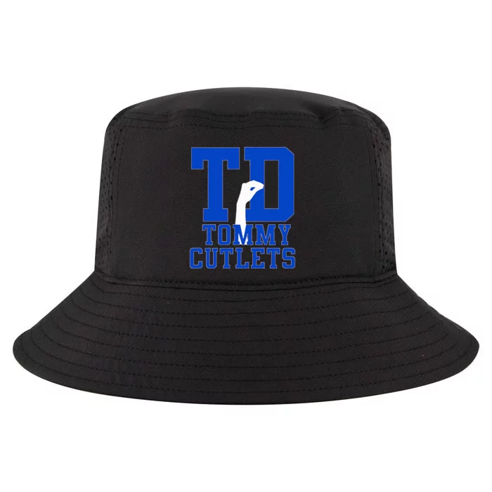 NY Italian Hand Gesture Tommy Cutlets Football Quarterback Cool Comfort Performance Bucket Hat