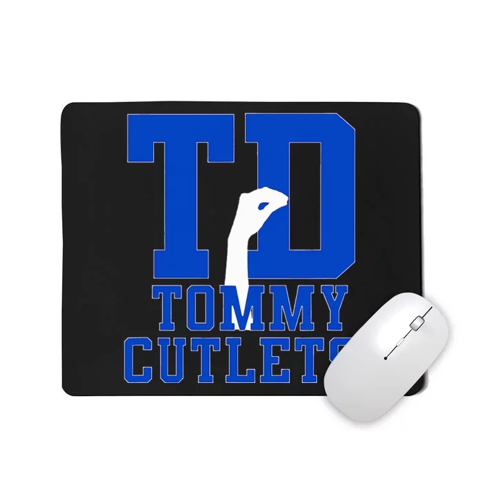 NY Italian Hand Gesture Tommy Cutlets Football Quarterback Mousepad