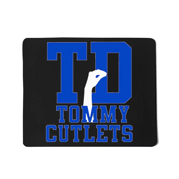 NY Italian Hand Gesture Tommy Cutlets Football Quarterback Mousepad