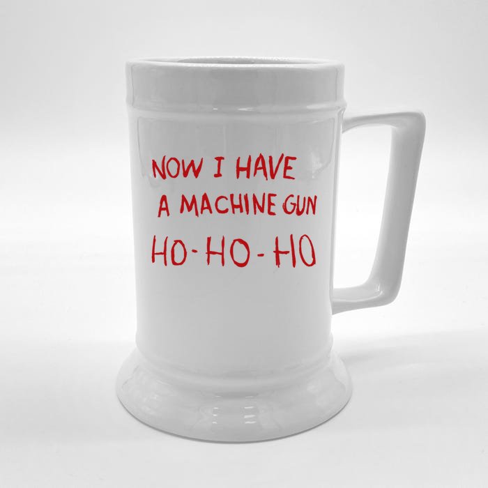 Now I Have A Machine Gun Ho Ho Ho Front & Back Beer Stein