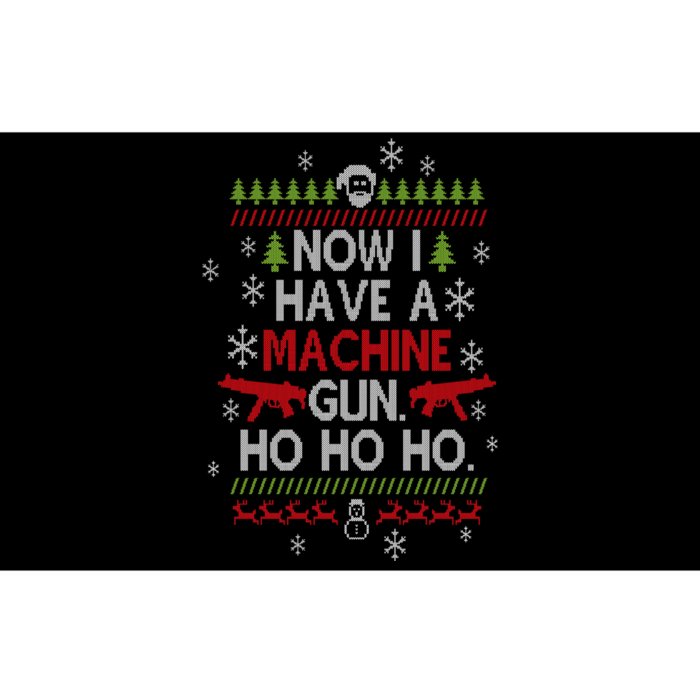 Now I Have A Machine Gun Ho Ho Ho Funny Christmas Bumper Sticker