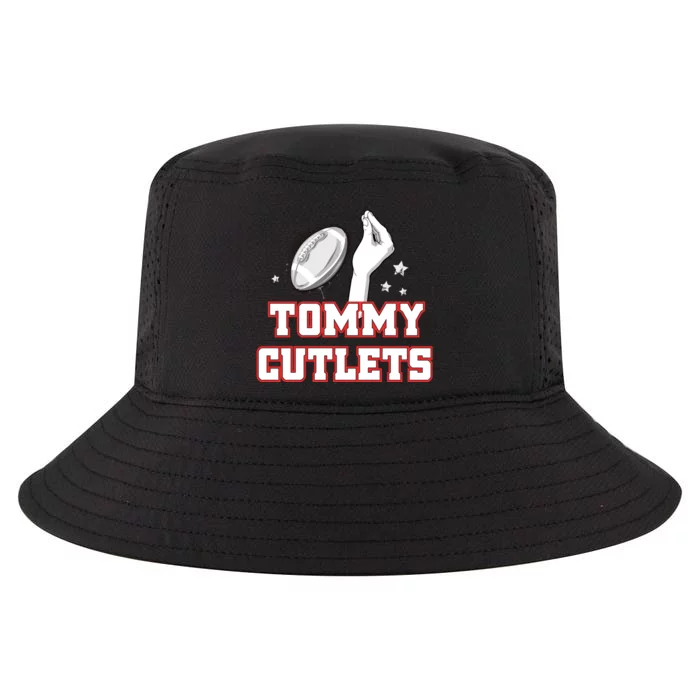 Ny Italian Hand Gesture Tommy Cutlets Football Quarterback Cool Comfort Performance Bucket Hat