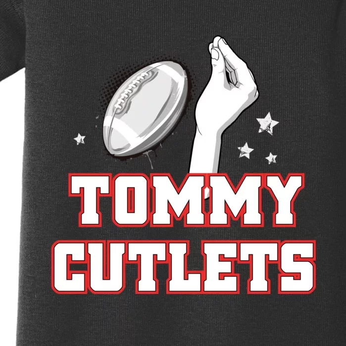 Ny Italian Hand Gesture Tommy Cutlets Football Quarterback Baby Bodysuit