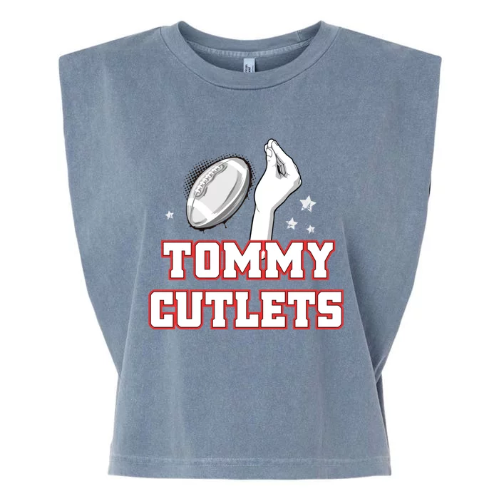 Ny Italian Hand Gesture Tommy Cutlets Football Quarterback Garment-Dyed Women's Muscle Tee