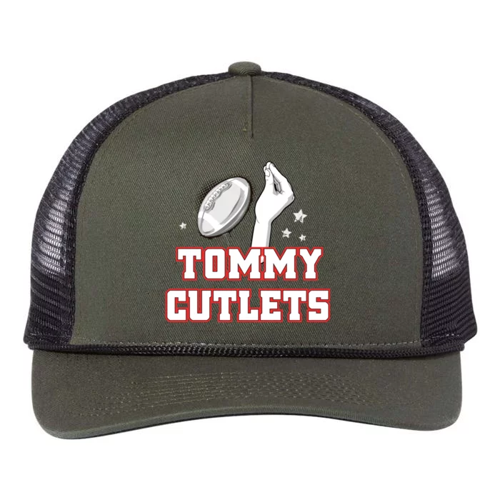 Ny Italian Hand Gesture Tommy Cutlets Football Quarterback Retro Rope Trucker Hat Cap