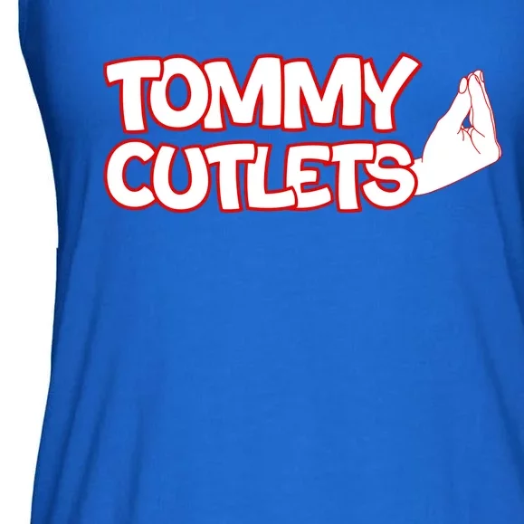 Ny Italian Hand Gesture Tommy Cutlets Football Quarterback Ladies Essential Flowy Tank