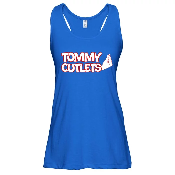 Ny Italian Hand Gesture Tommy Cutlets Football Quarterback Ladies Essential Flowy Tank