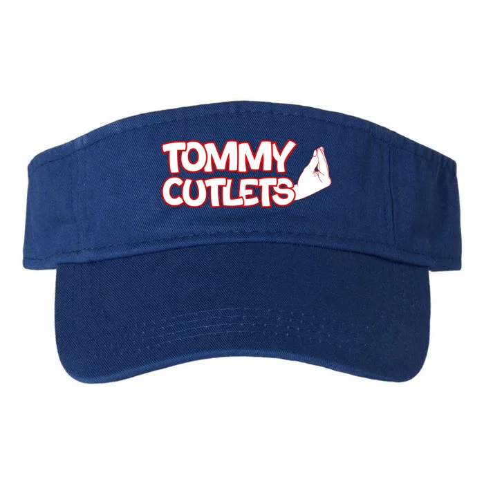 Ny Italian Hand Gesture Tommy Cutlets Football Quarterback Valucap Bio-Washed Visor