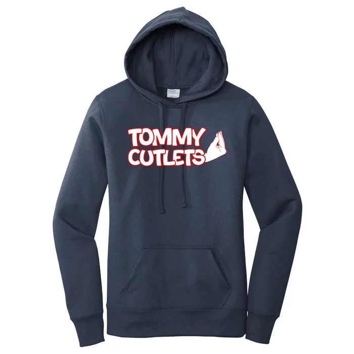 Ny Italian Hand Gesture Tommy Cutlets Football Quarterback Women's Pullover Hoodie