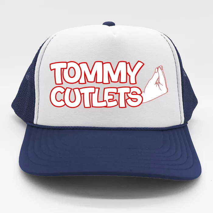 Ny Italian Hand Gesture Tommy Cutlets Football Quarterback Trucker Hat