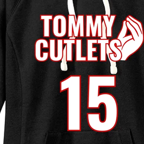 Ny Italian Hand Gesture Tommy Cutlets Football Quarterback Women's Fleece Hoodie