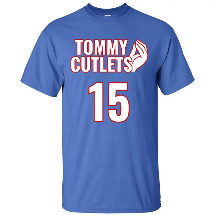 Ny Italian Hand Gesture Tommy Cutlets Football Quarterback Tall T-Shirt