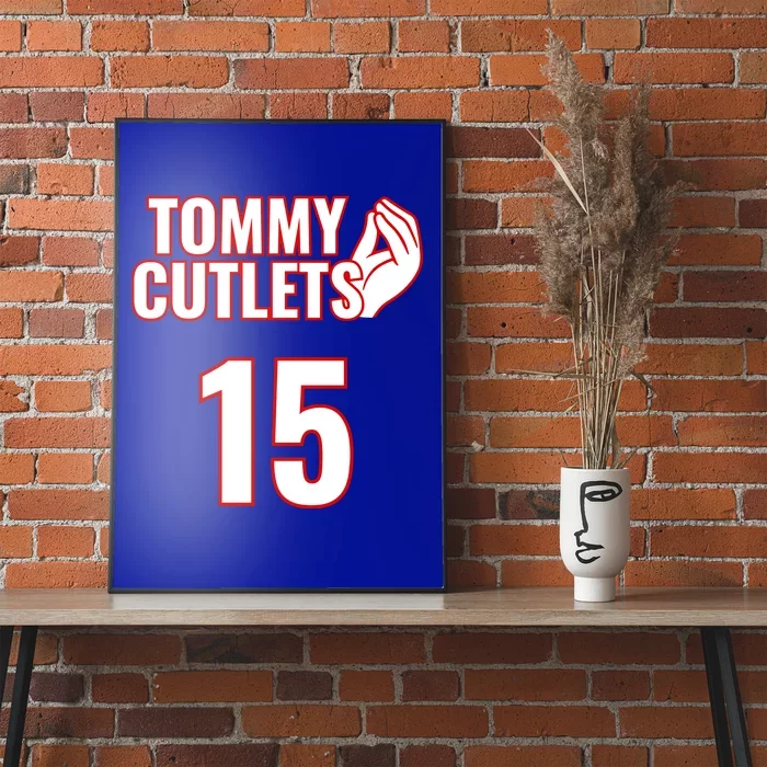 Ny Italian Hand Gesture Tommy Cutlets Football Quarterback Poster