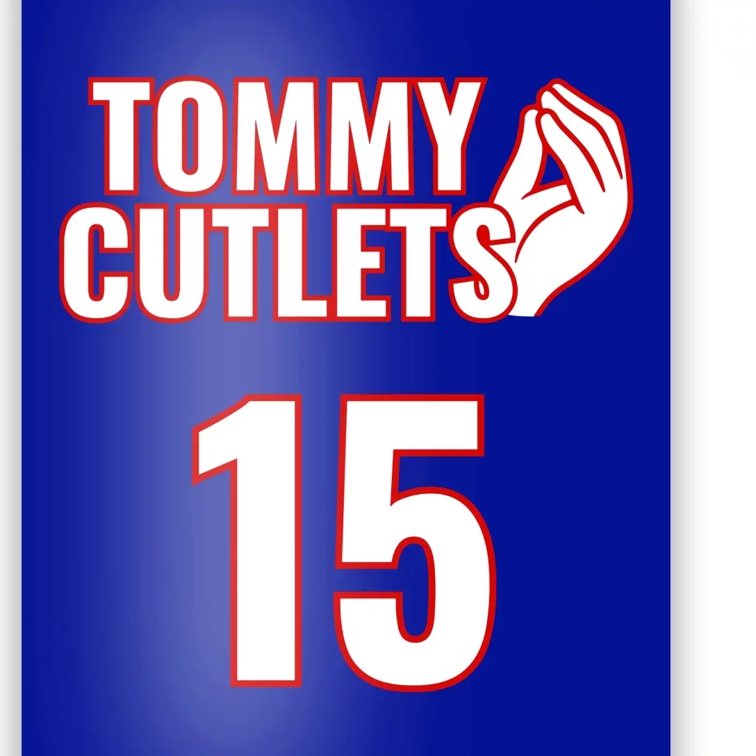 Ny Italian Hand Gesture Tommy Cutlets Football Quarterback Poster