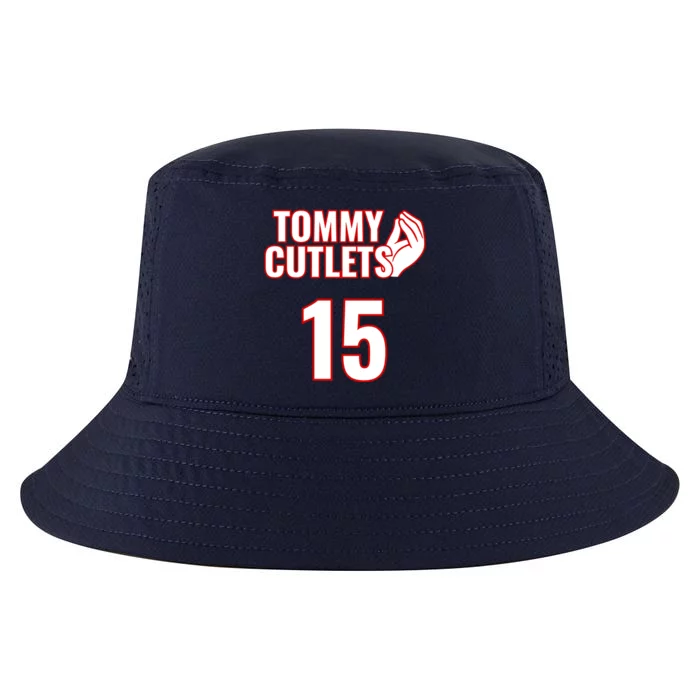 Ny Italian Hand Gesture Tommy Cutlets Football Quarterback Cool Comfort Performance Bucket Hat