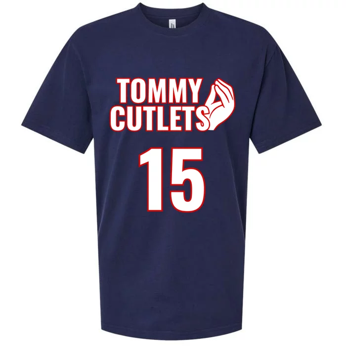 Ny Italian Hand Gesture Tommy Cutlets Football Quarterback Sueded Cloud Jersey T-Shirt